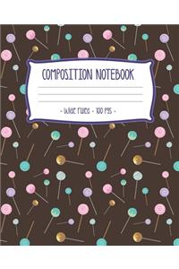 COMPOSITION NOTEBOOK Wide Ruled