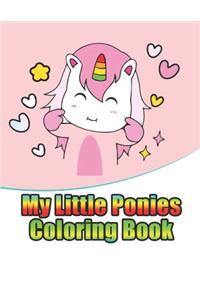 my little ponies coloring book
