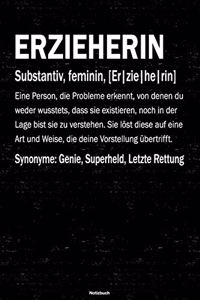 Erzieherin Notizbuch