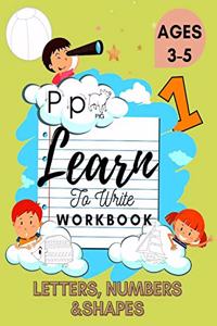 Learn to Write Workbook