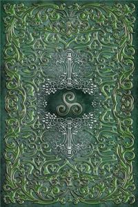 Monogram Triskele (Neopaganism) Notebook
