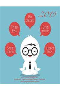 2018-2019 Mindfulness Academic Year Monthly Planner Calendar