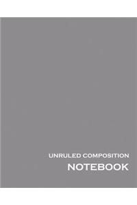 Unruled Composition Notebook