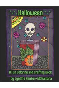 Halloween: A Fun Coloring and Crafting Book