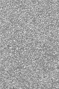 Silver Glitter Image Simulated Journal