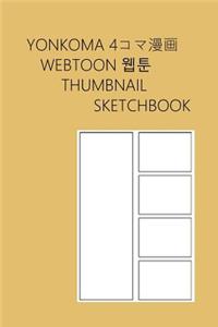 Yonkoma Webtoon Thumbnail Sketchbook
