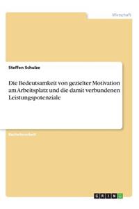 Bedeutsamkeit von gezielter Motivation am Arbeitsplatz und die damit verbundenen Leistungspotenziale