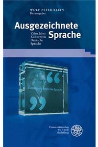 Ausgezeichnete Sprache