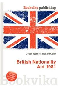 British Nationality ACT 1981