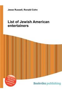 List of Jewish American Entertainers