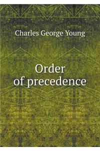 Order of Precedence
