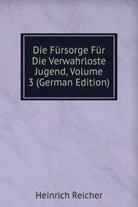 Die Fursorge Fur Die Verwahrloste Jugend, Volume 3 (German Edition)