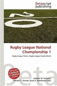 Rugby League National Championship 1