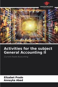 Activities for the subject General Accounting II