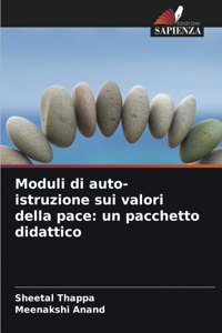 Moduli di auto-istruzione sui valori della pace