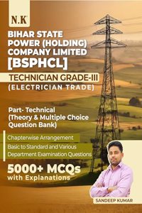 Neelkanth - Electrician Trade Theory and Objective Question Bank in English for Technician Grade-III Bihar State Power (Holding) Company Limited (BSPHCL)