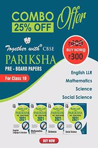 Together with Mathematics, Science, Social Science & English LLR (Pariksha Combo 2021)