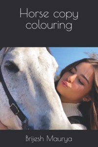 Horse copy colouring