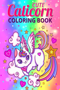 Cute Caticorn Coloring Book