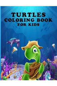 Turtles Coloring Book For Kids