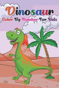 Dinosaur Color By Number For Kids