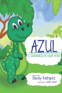 Azul El Dinosaurio de Color Verde