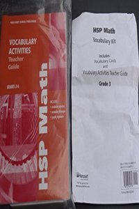 Harcourt School Publishers Math: CA/TX Vocab Kit Gr 3