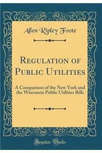Regulation of Public Utilities: A Comparison of the New York and the Wisconsin Public Utilities Bills (Classic Reprint)