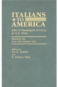 Italians to America, June 1902 - October 1902
