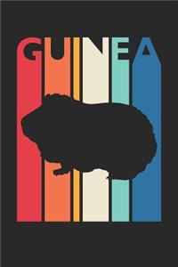 Vintage Guinea Pig Notebook - Gift for Animal Lover - Colorful Guinea Pig Diary - Retro Guinea Pig Journal
