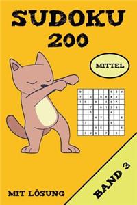 Sudoku 200 Mittel Mit Lösung Band 3