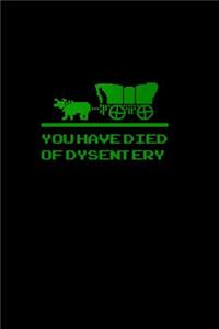 You have died of dysentery