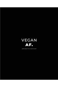 2019-2023 Five Year Diary; Vegan Af.