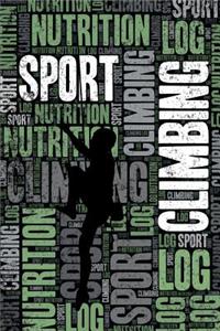 Sport Climbing Nutrition Log and Diary