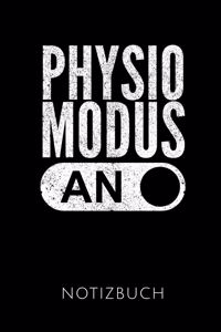 Physio Modus an Notizbuch