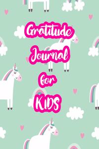 Gratitude Journal for Kids: 5-Minute Daily Diary of Positivity with Cute Unicorn Matte Cover Design Notebook Prompts to Write In Per Day - Perfect Gift for Girls, Boys, Teens, 