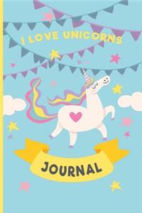 I Love Unicorns Journal