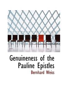 Genuineness of the Pauline Epistles