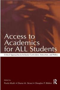 Access To Academics for All Students