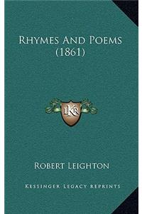 Rhymes and Poems (1861)