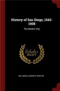 History of San Diego, 1542-1908