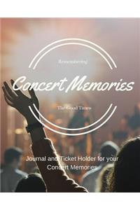 Concert Memories Journal and Ticket Stub Organizer