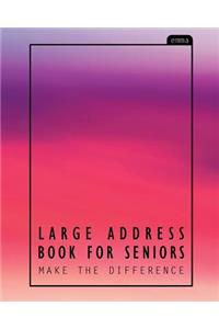 Large Address Book for Seniors