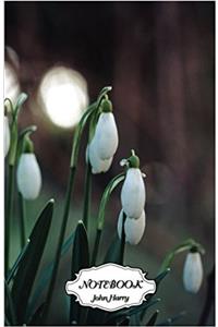 Notebook Journal Dot-grid, Graph, Lined, Blank No Lined - White Flower: Small Pocket Notebook Journal Diary: 2