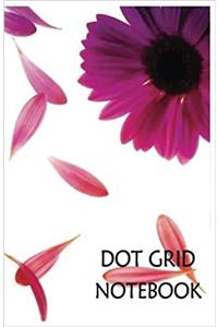 Dot Grid Notebook Pink Flower