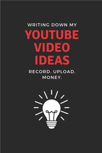 Planner for Youtube Video Ideas
