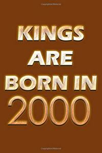 Kings Are Born In 2000 Notebook