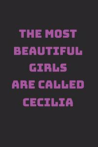 Cecilia Girl Woman Notebook