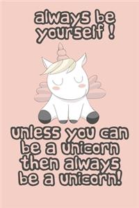 Unicorn cute and funny quote believe in new year and merry christmas notebook gift