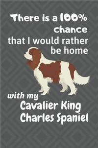 There is a 100% chance that I would rather be home with my Cavalier King Charles Spaniel